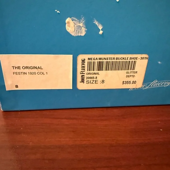 Silver Glitter Women's Shoes- 30th Anniversary addition Mega Munster Buckle Shoe - Picture 6 of 6